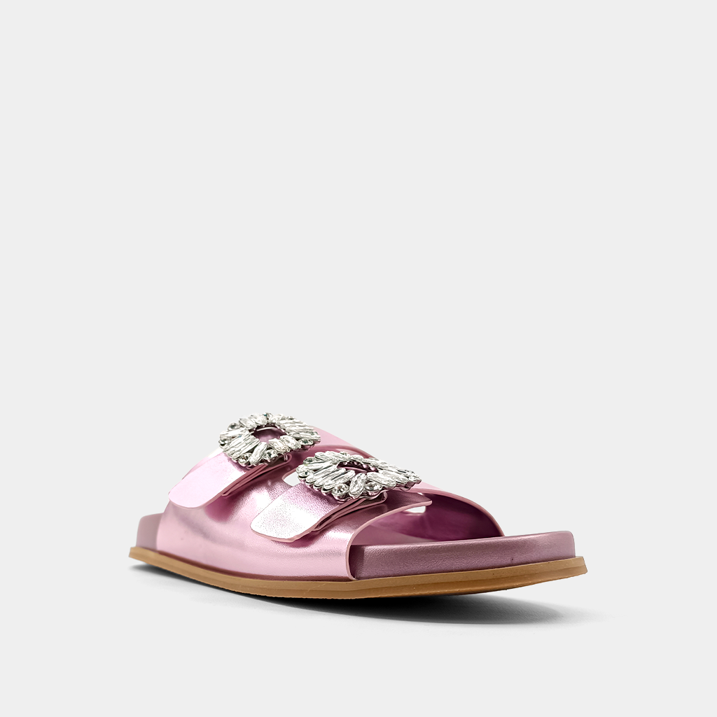 Shu Shop Bridget Metallic Pink Sandals 682