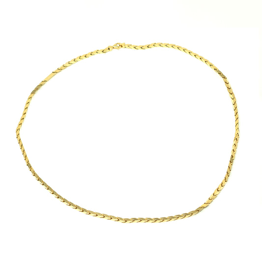 14K Yellow Gold Fancy Link Chain