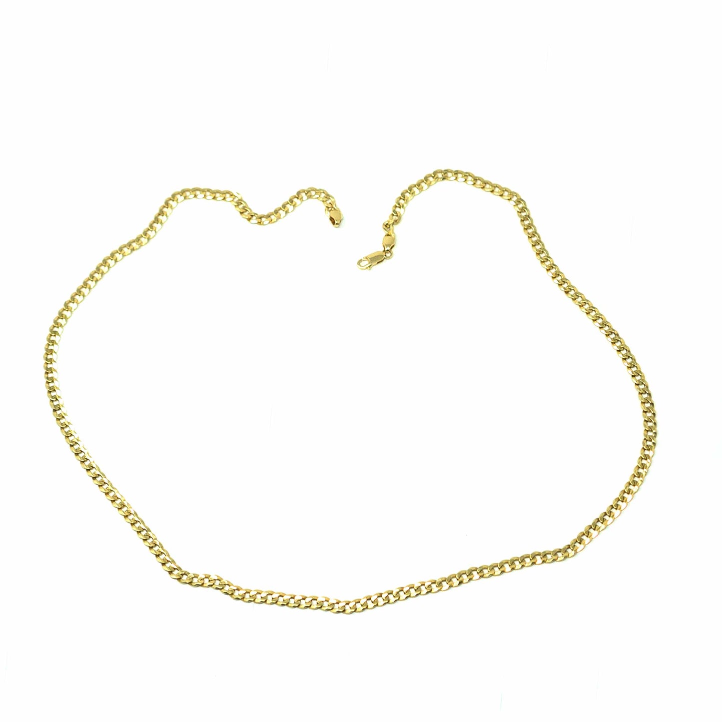 14K Yellow Gold Curb Link Chain