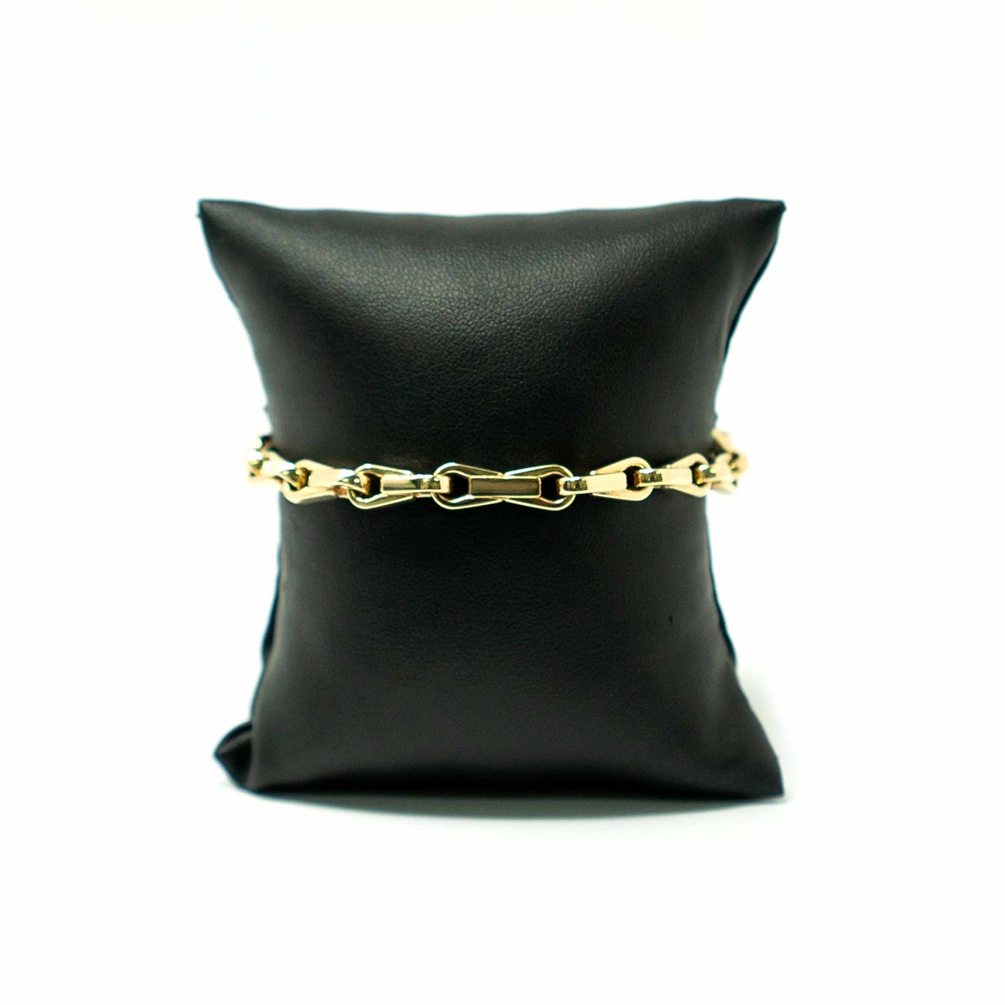 14K Yellow Gold Fancy Link Man Bracelet