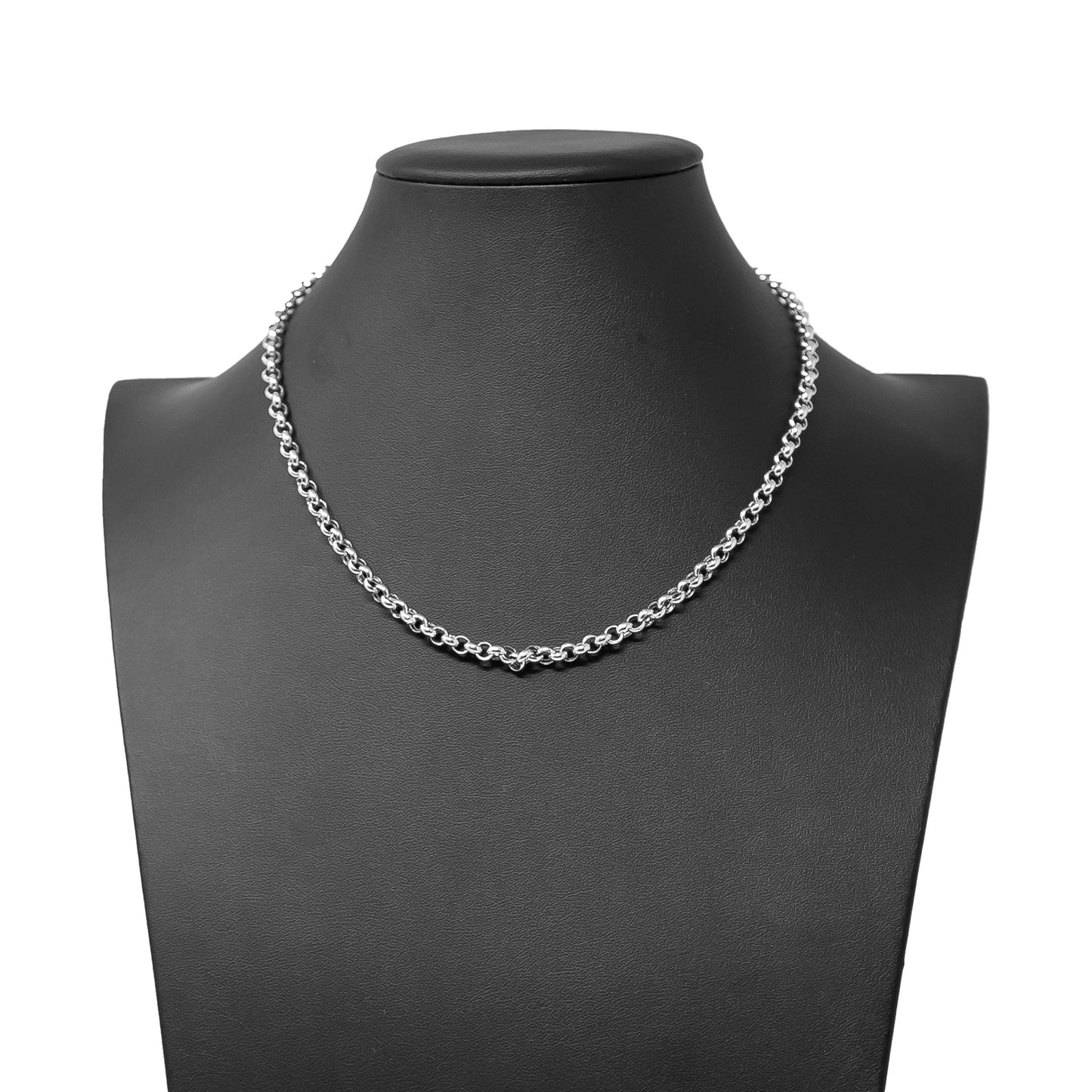 18K White Gold Fancy Link Chain – KHIANI