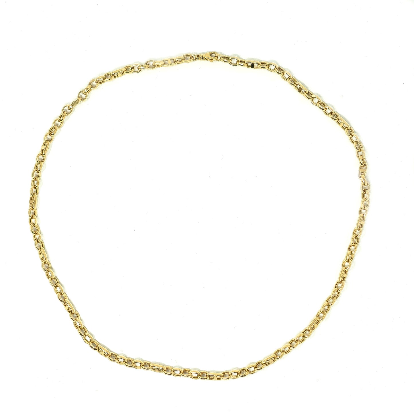 14K Yellow Gold Belcher Link Man Chain