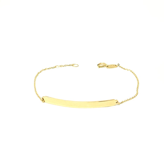 14K Yellow Gold Child ID Bracelet