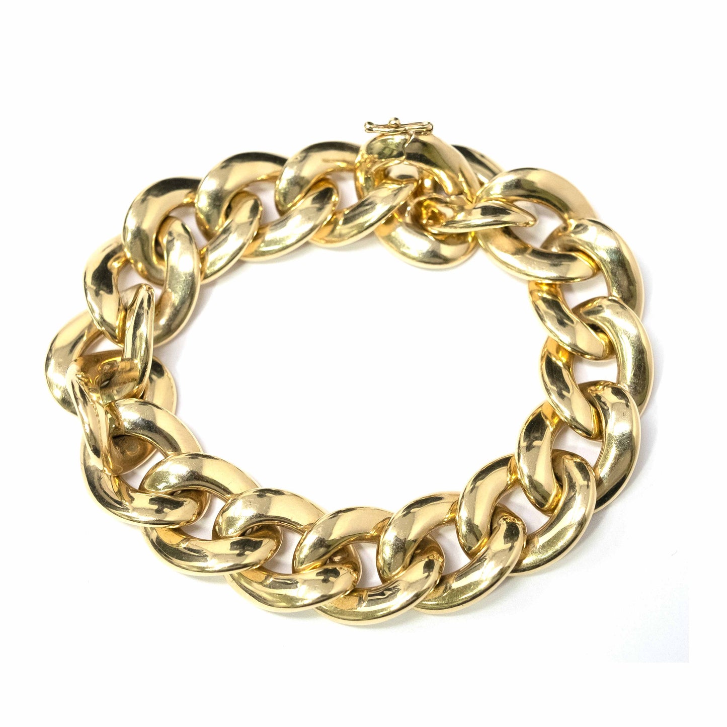 14K Yellow Gold Chunky Link Bracelet