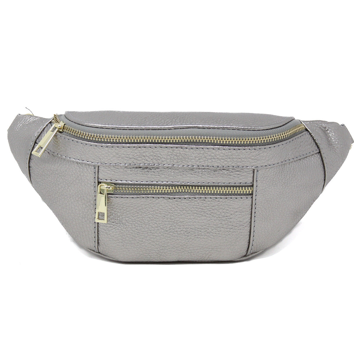 GF Pewter Leather  Belt Bag 2022_DL2