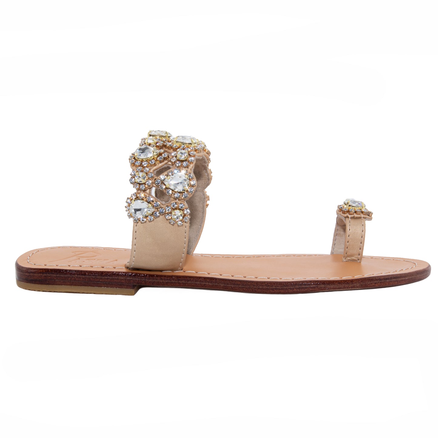 Pasha Syrna Clear Gold Sandals psd11792812