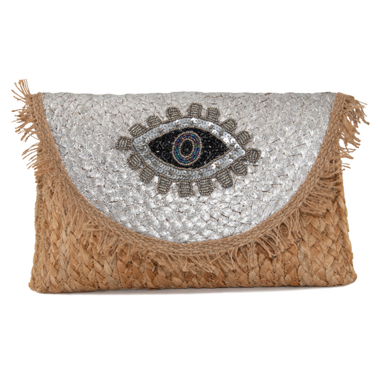 Rannee's Silver Clutch Bag