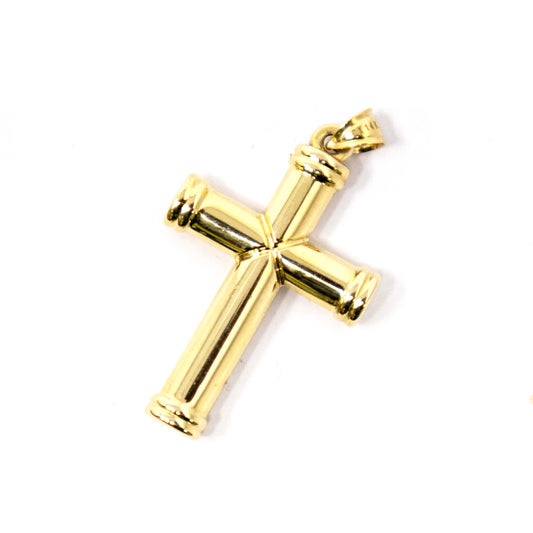 14K Yellow Gold Cross Pendant