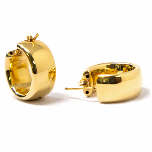 14K Yellow Gold Huggies