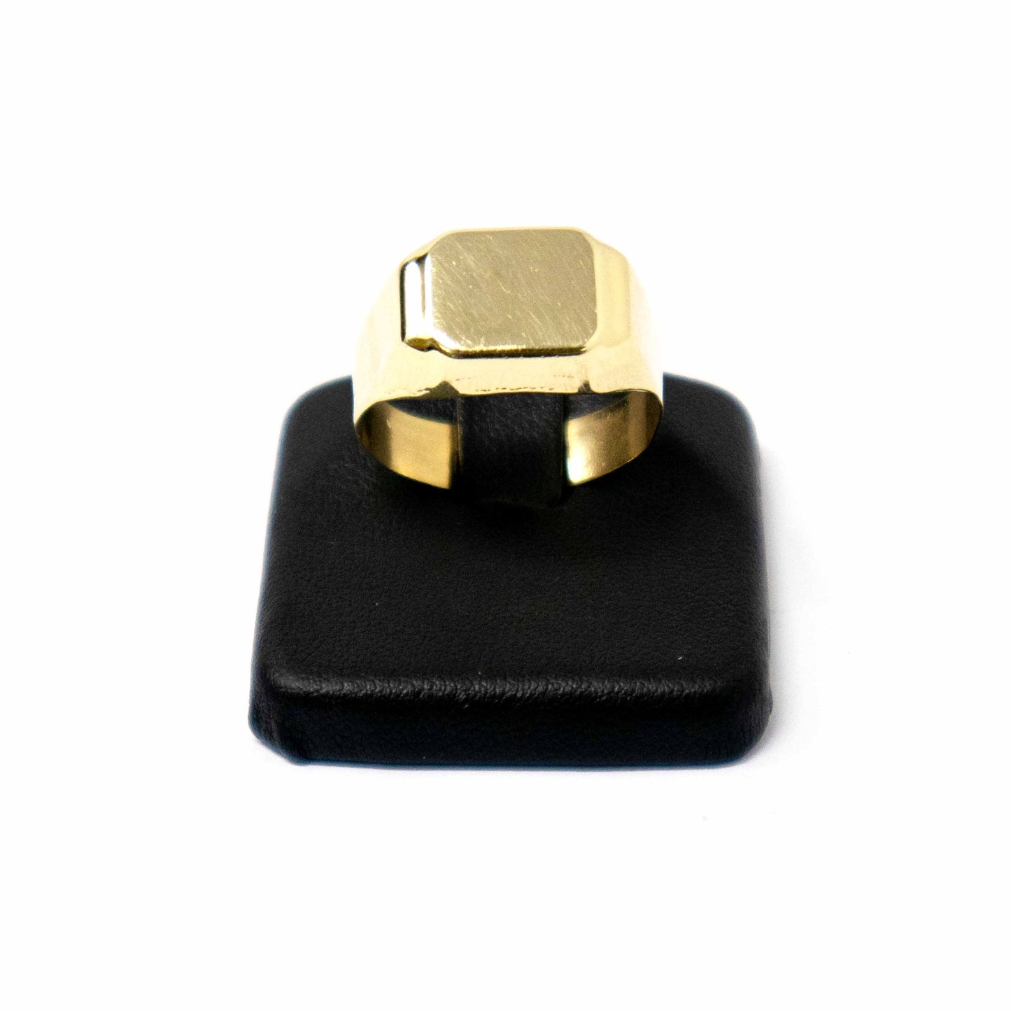 Yellow Gold Signet Unisex Ring