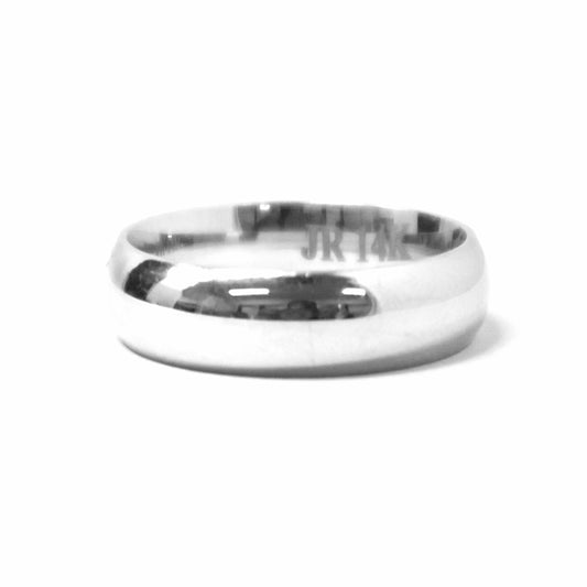 14K White Gold Wedding Band for Man