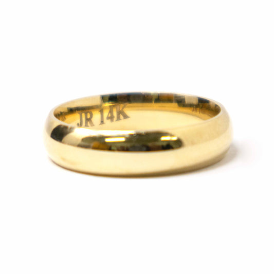 14K Yellow Gold Wedding Ring Band for Men