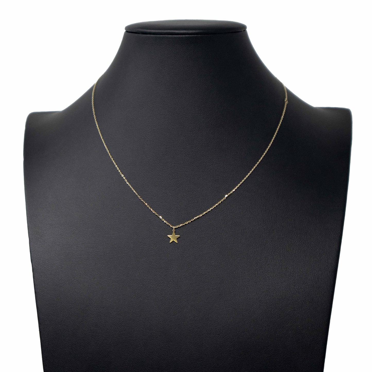 14K Yellow Gold Star Pendant Necklace