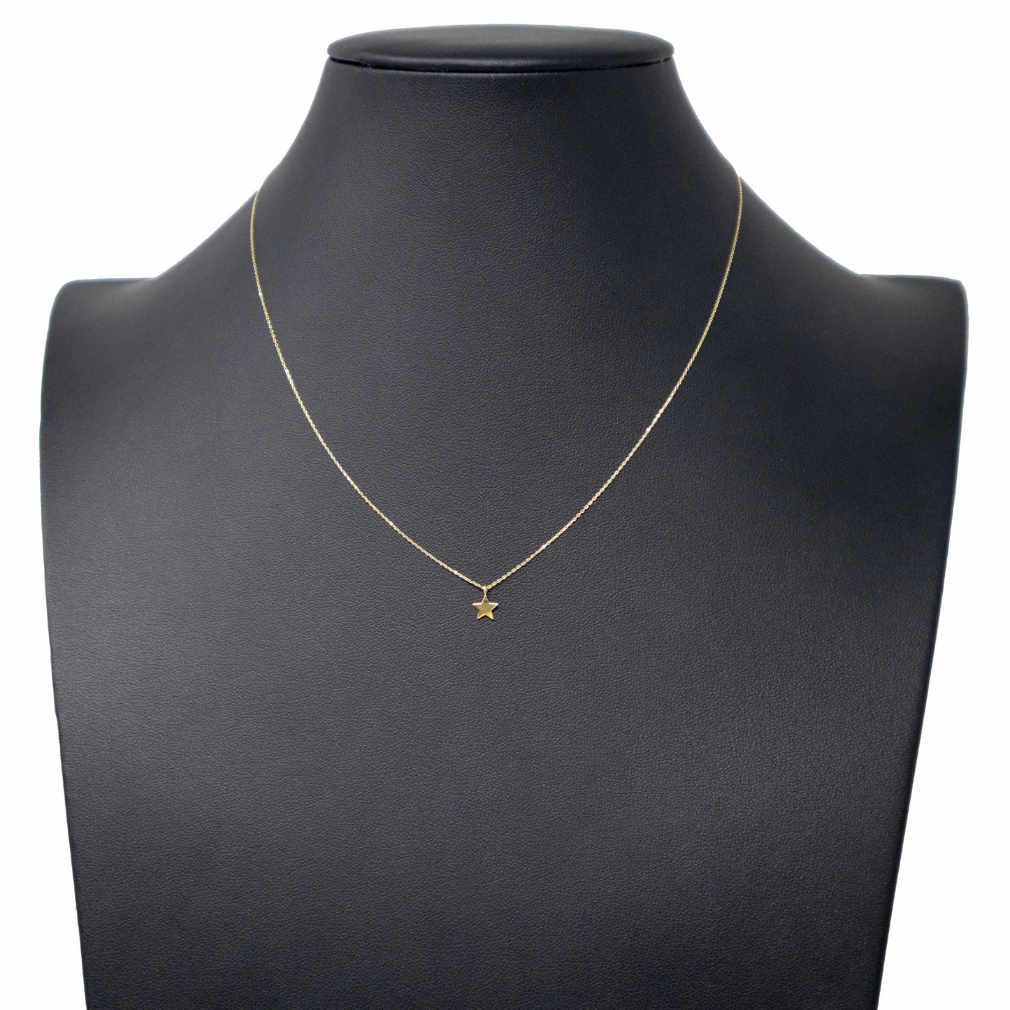 14K Yellow Gold Star Pendant Necklace