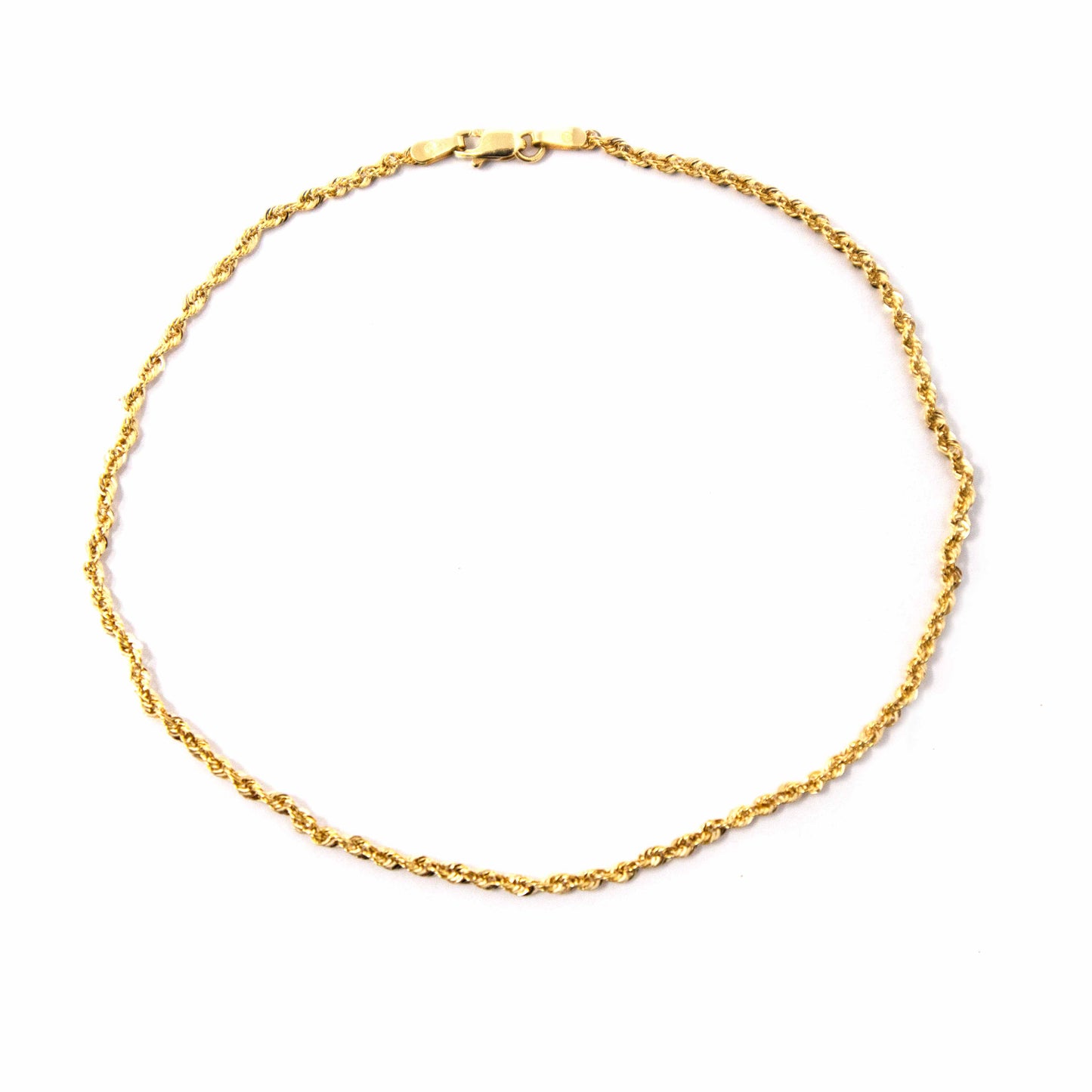 14K Yellow Gold Rope Bracelet