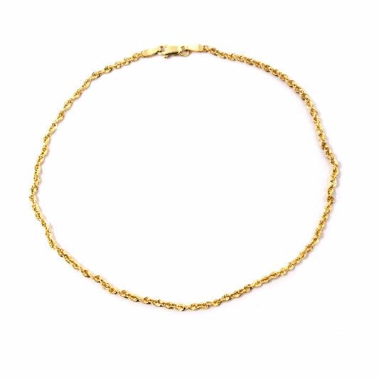 14K Yellow Gold Rope Bracelet