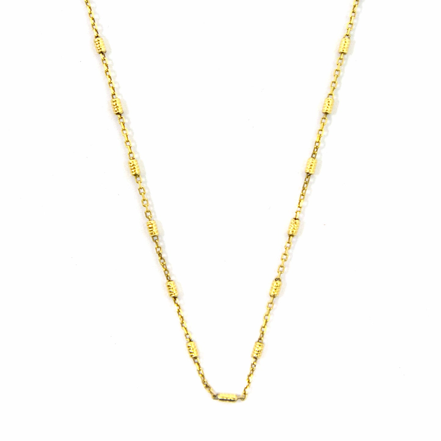 14K Yellow Gold Fancy Link Chain