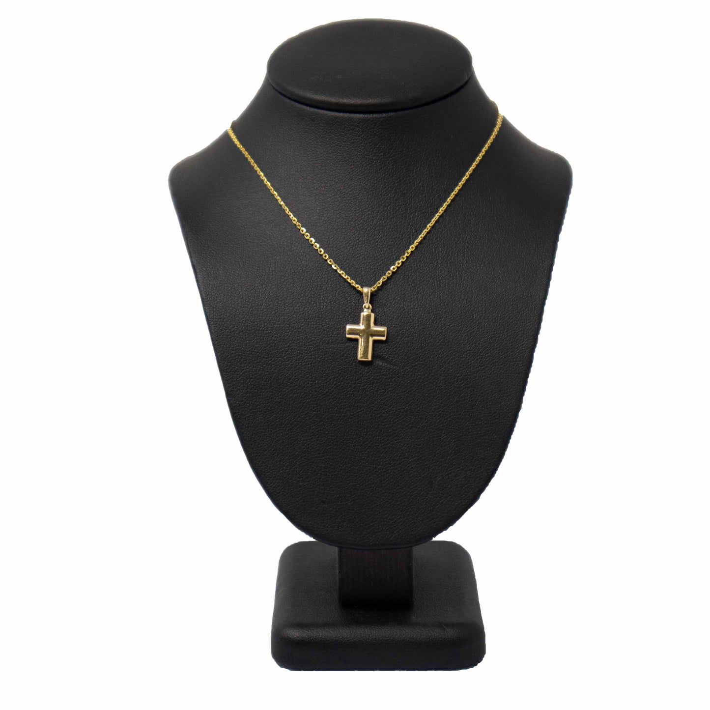 14K Yellow Gold Cross Children Pendant