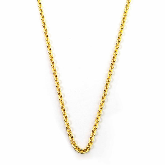 14K Yellow Gold Fancy Link Chain