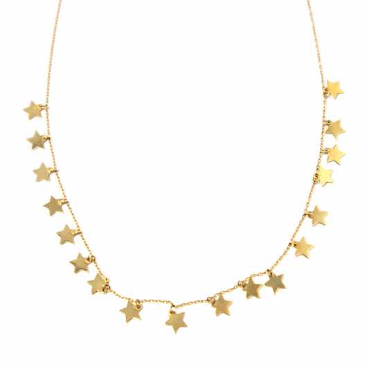 14K Yellow Gold All Star Necklace