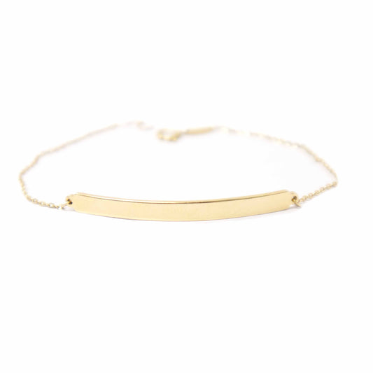 14K Yellow Gold ID Bracelet