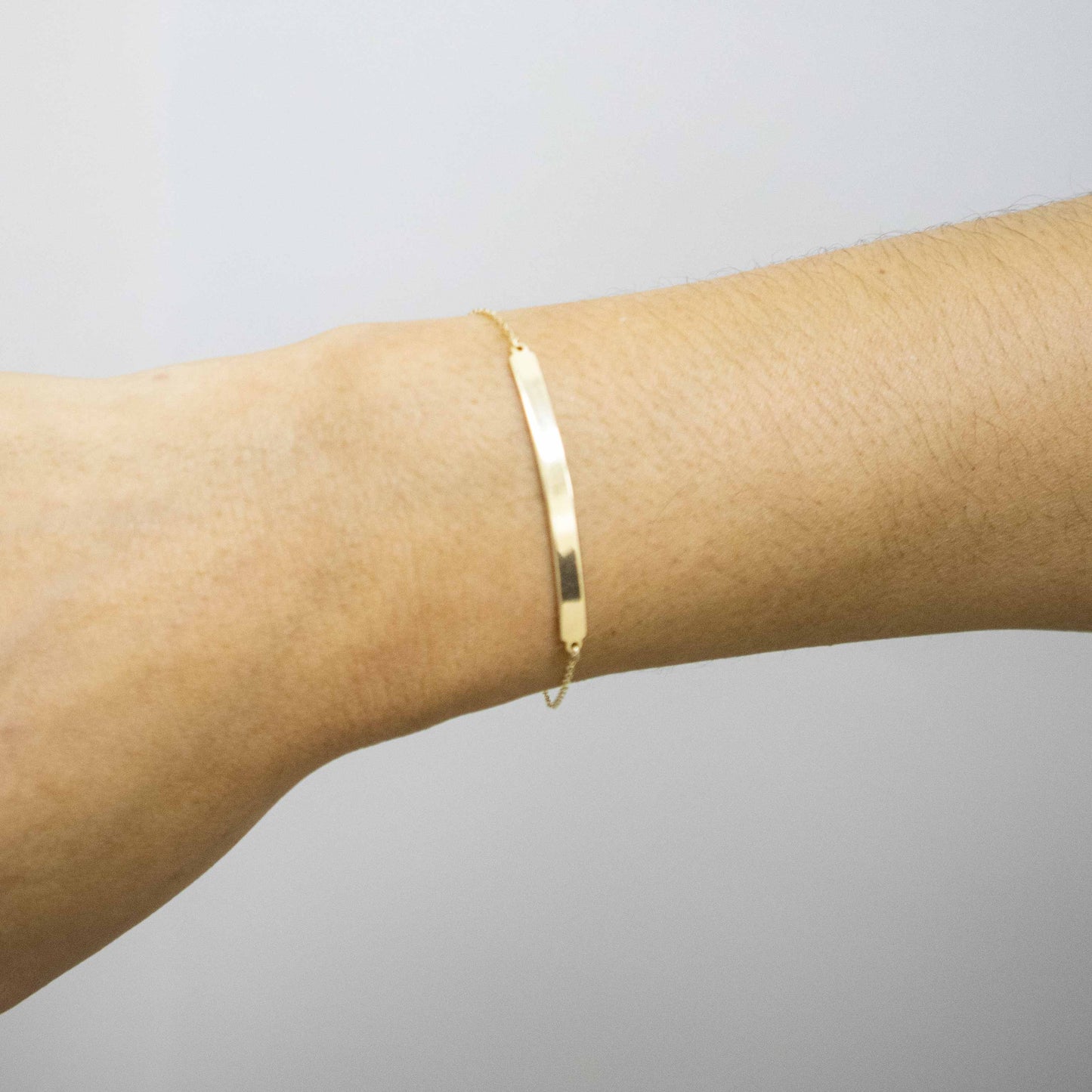 14K Yellow Gold ID Bracelet