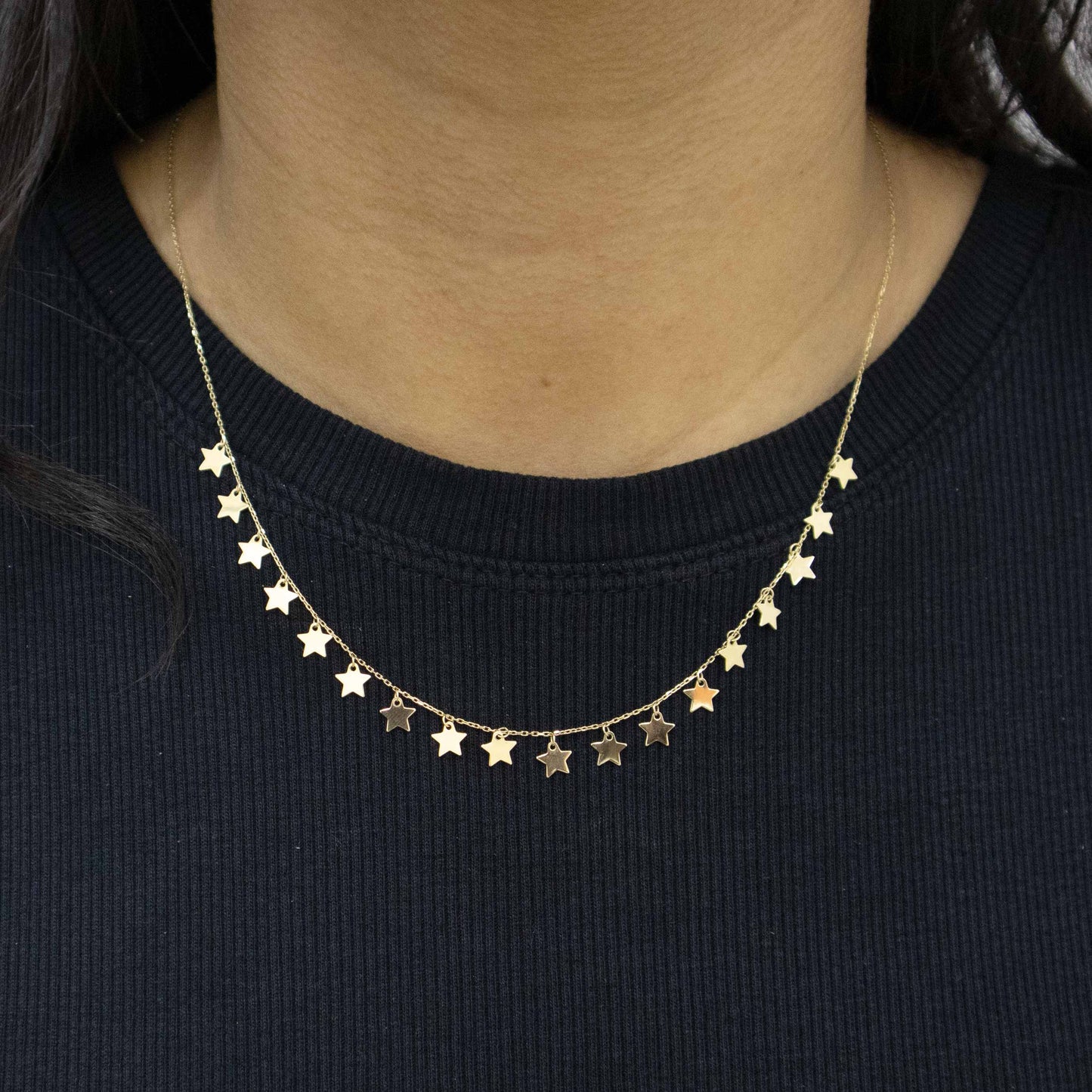 14K Yellow Gold All Star Necklace