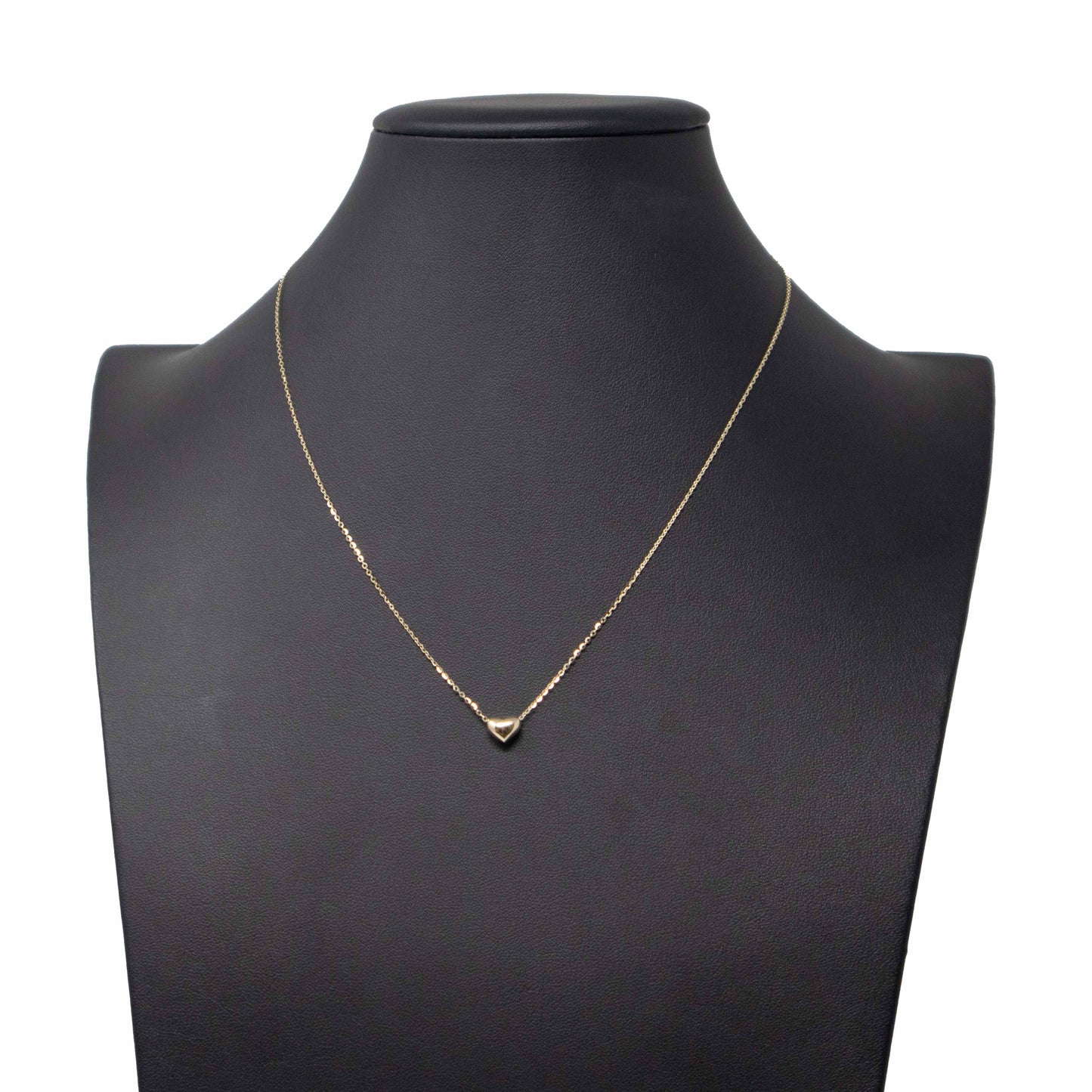 14K Yellow Gold Heart Pendant Necklace