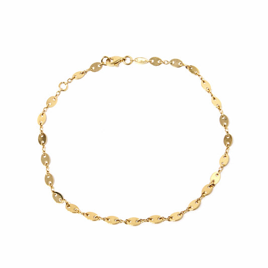 14K Yellow Gold Gucci Like Anklet