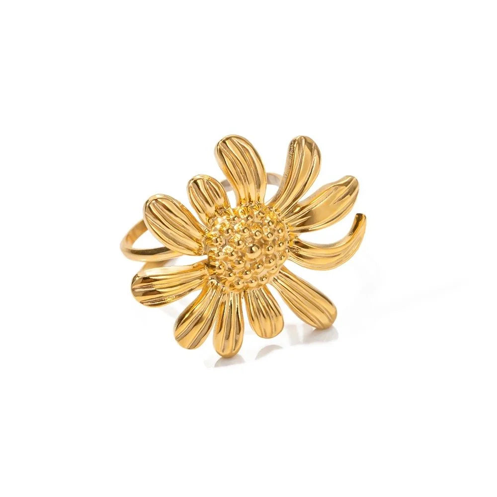 Identity Boutik Sunflower Adjustable Ring