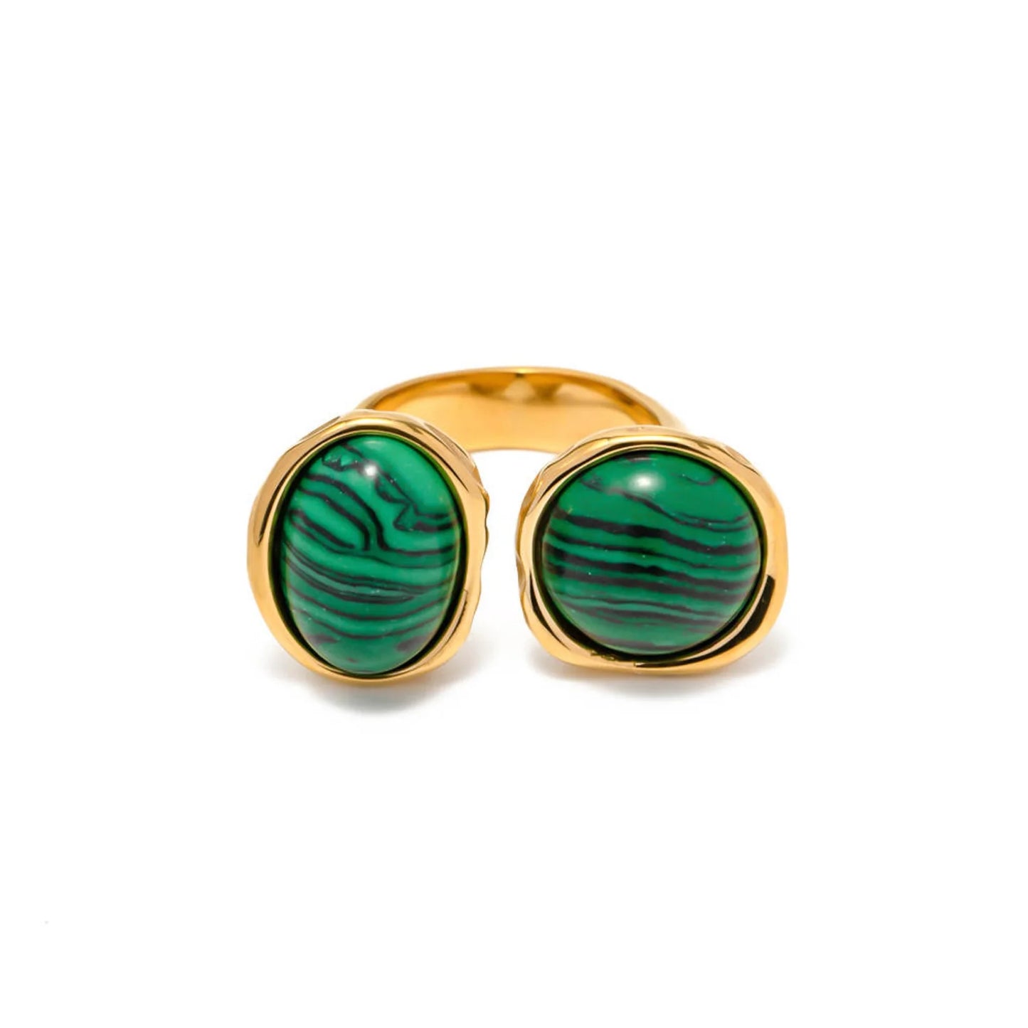 Identity Boutik  Malachite Open Ring