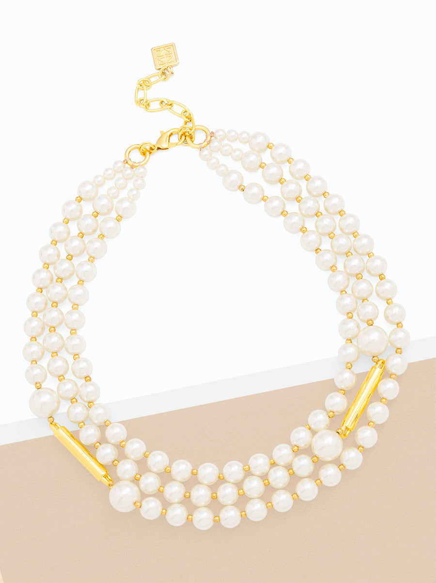 Zenzii Necklace N2849 Gold/Pearl