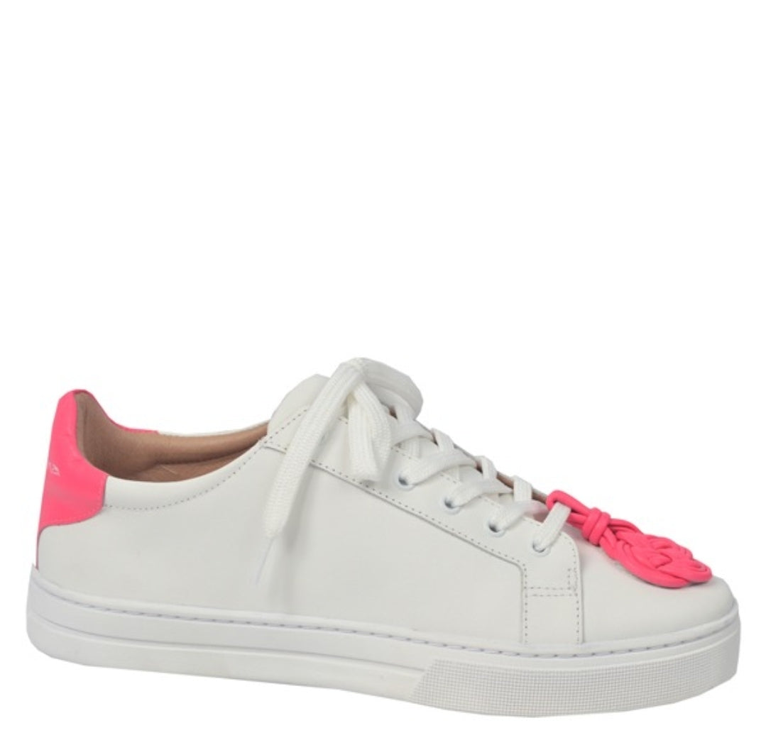 Guilhermina Incanta White Calf Fluor Pink Sneakers 1265-014 002