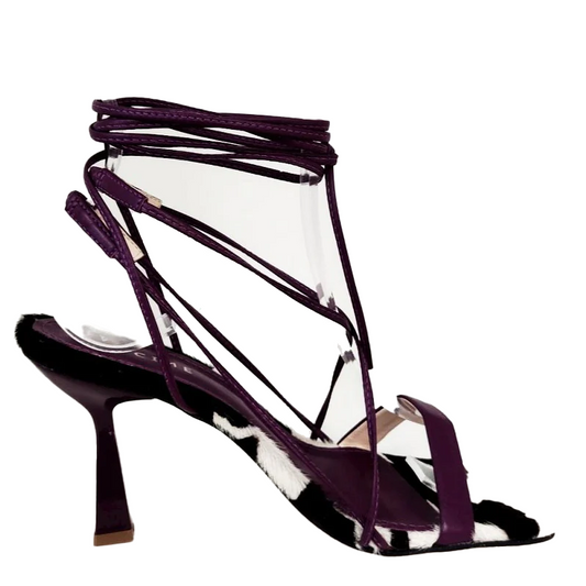 Khiani Purpura Preto/Branco Heels 9404A-1669