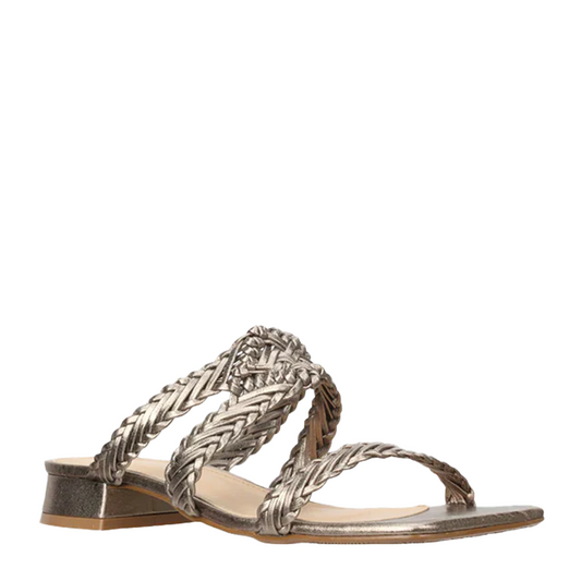 Bruno Menegatti June- Slide Pewter Sandals 56515