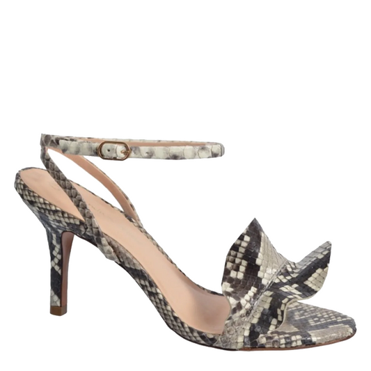 Guilhermina Python Belly Natural Heels 1088-030