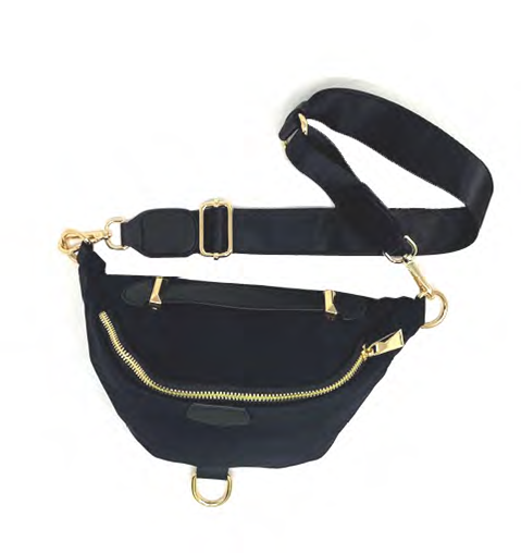 Inzi Black Belt Bag 8082