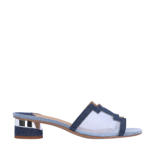 J.reneé Amora Blue Sandals Multi Mesh Denim